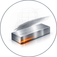 Exit Value Forge service icon showing a forged metal block with an orange glow